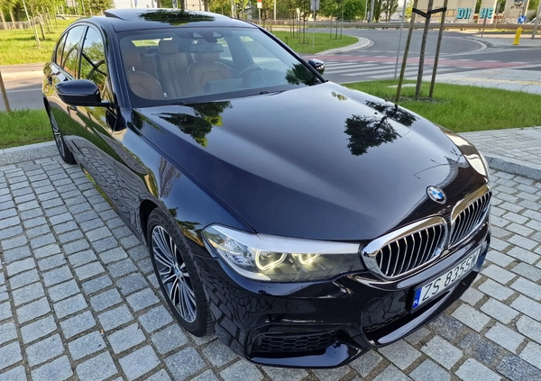 BMW Seria 5 cena 193400 przebieg: 80000, rok produkcji 2020 z Szczecin małe 781